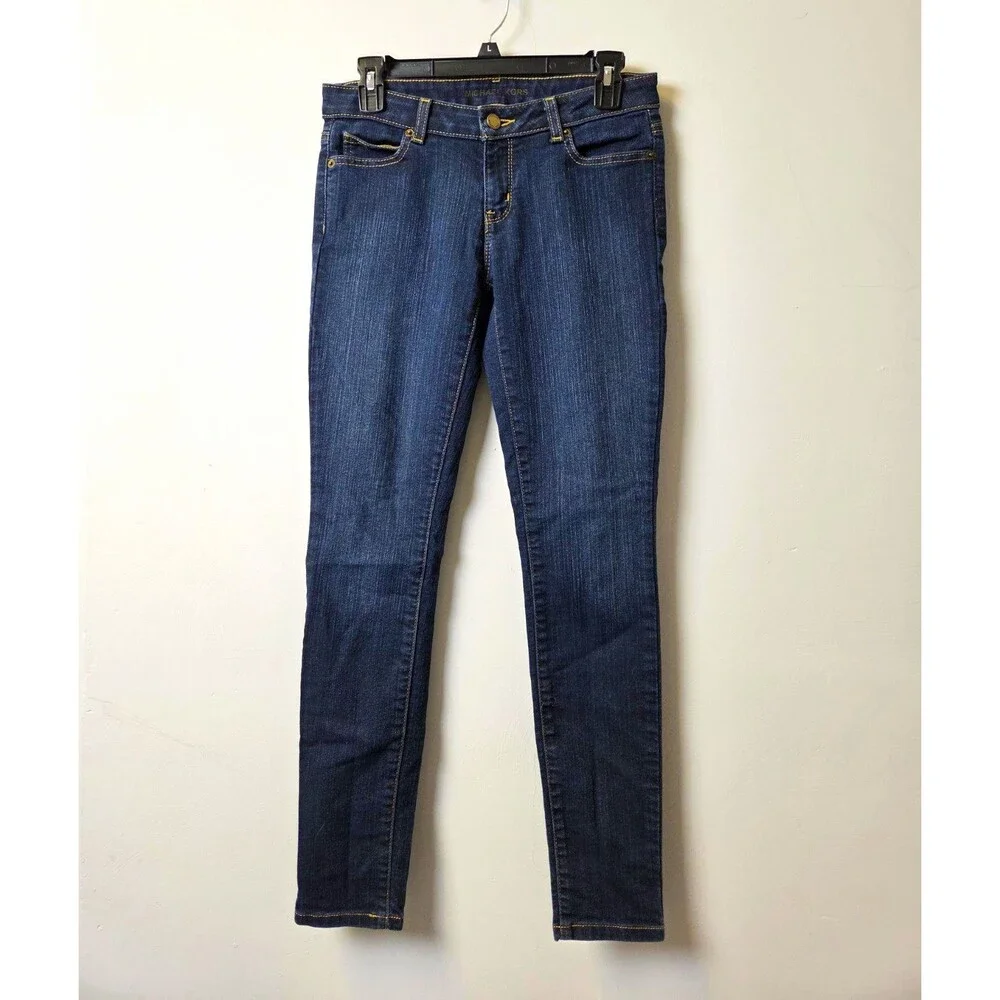 Michael Kors Dark Wash Skinny Stretch Jeans Size 2